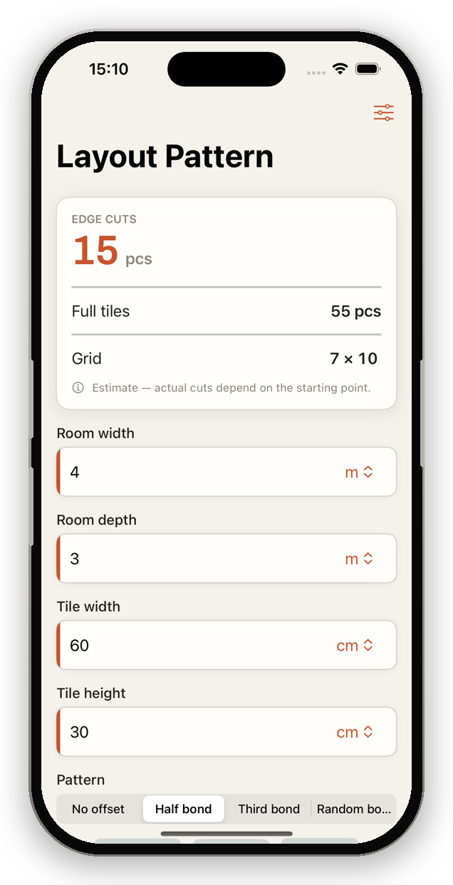 TileWright app – Tile Layout Patterns